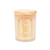 Geurkaars 80 Jaar Wit